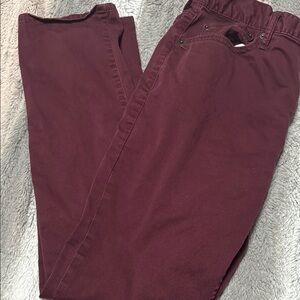 Men's Burgundy Pants
